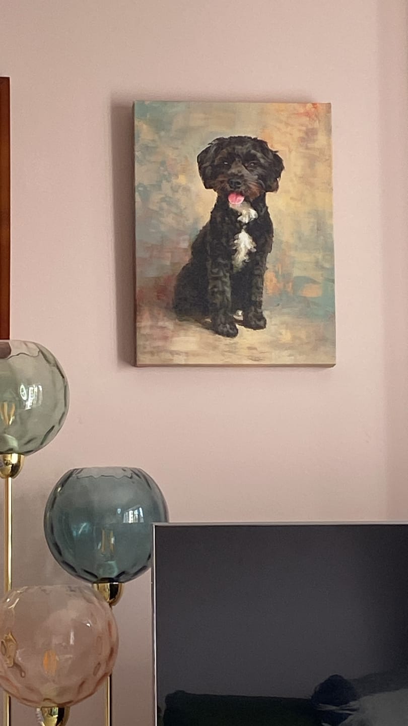 Customer photo review of Oil Masterpiece 2 - Custom Pet Portrait