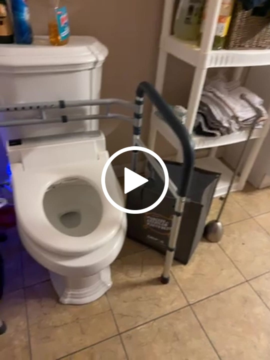 Customer video review of Toilet Safety Rail (350lb)