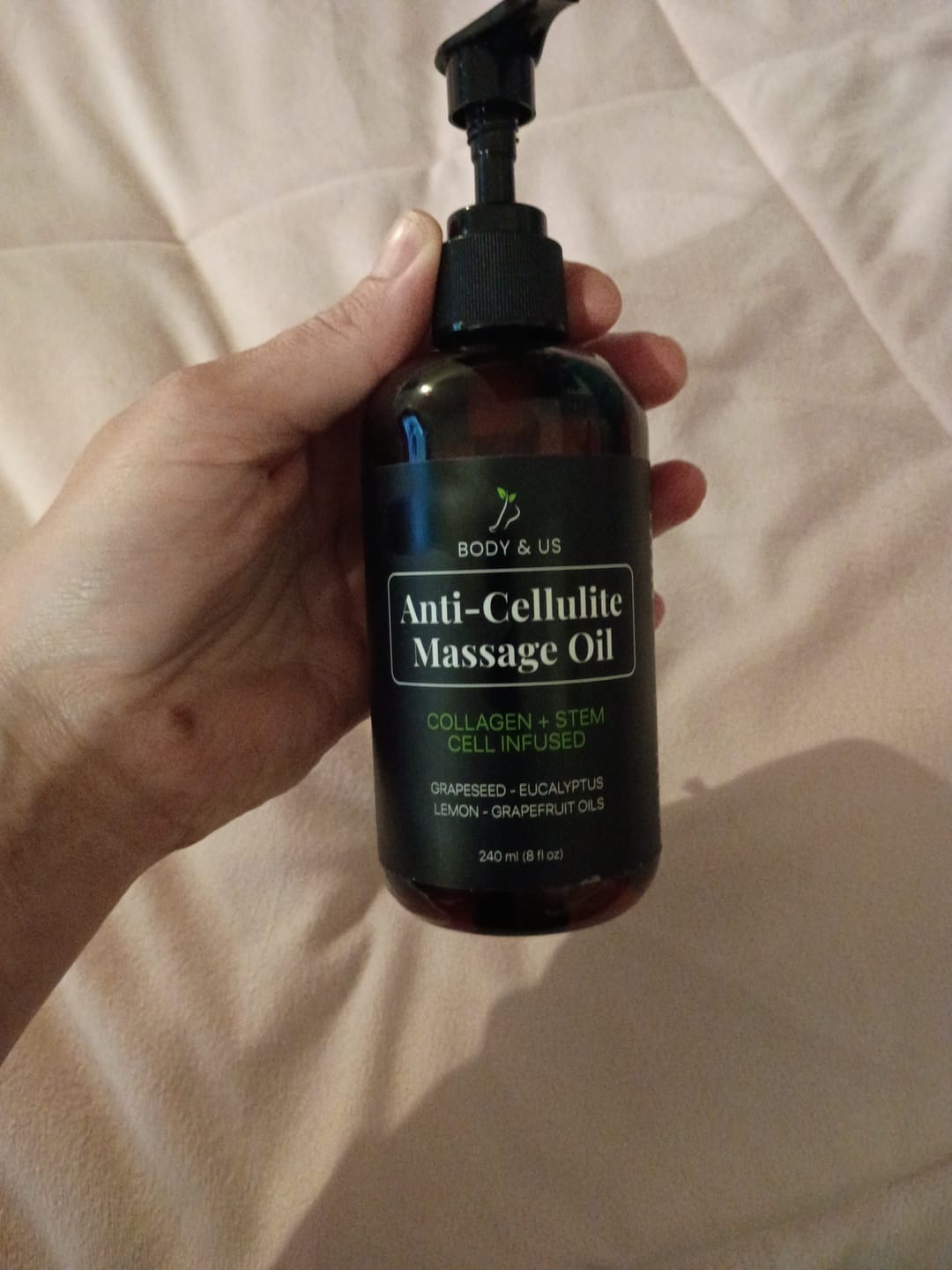 Customer photo review of Body & Us Anti-Cellulite Massage Oil