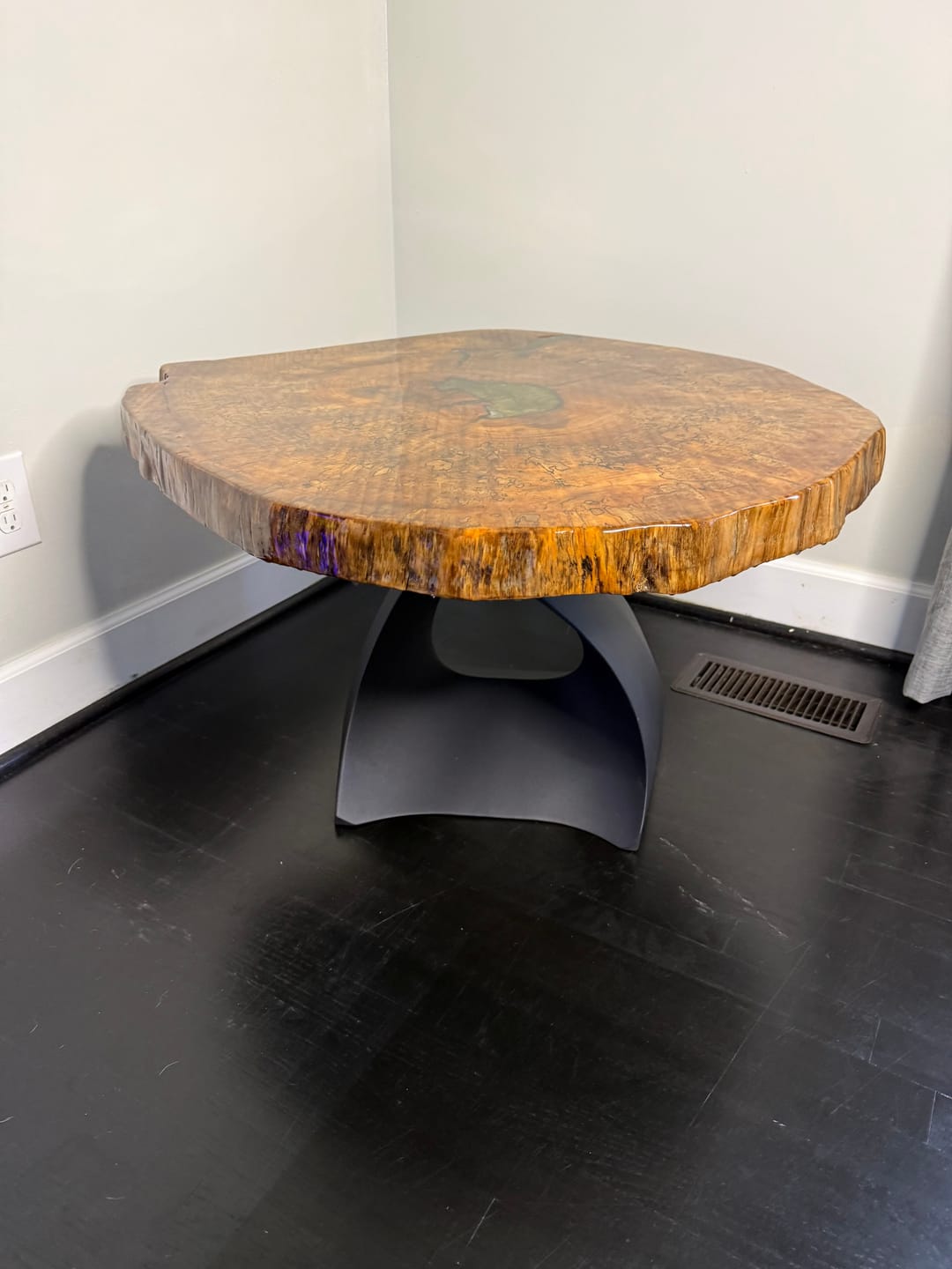 Customer photo review of Coffee Table Base 121B Tulipe 16.5" H Contemporary Style DIY Project