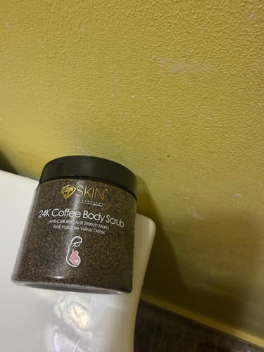 Customer photo review of 24k Gold Coffee Body Scrub