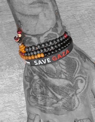 Customer photo review of Free Palestine Bracelet