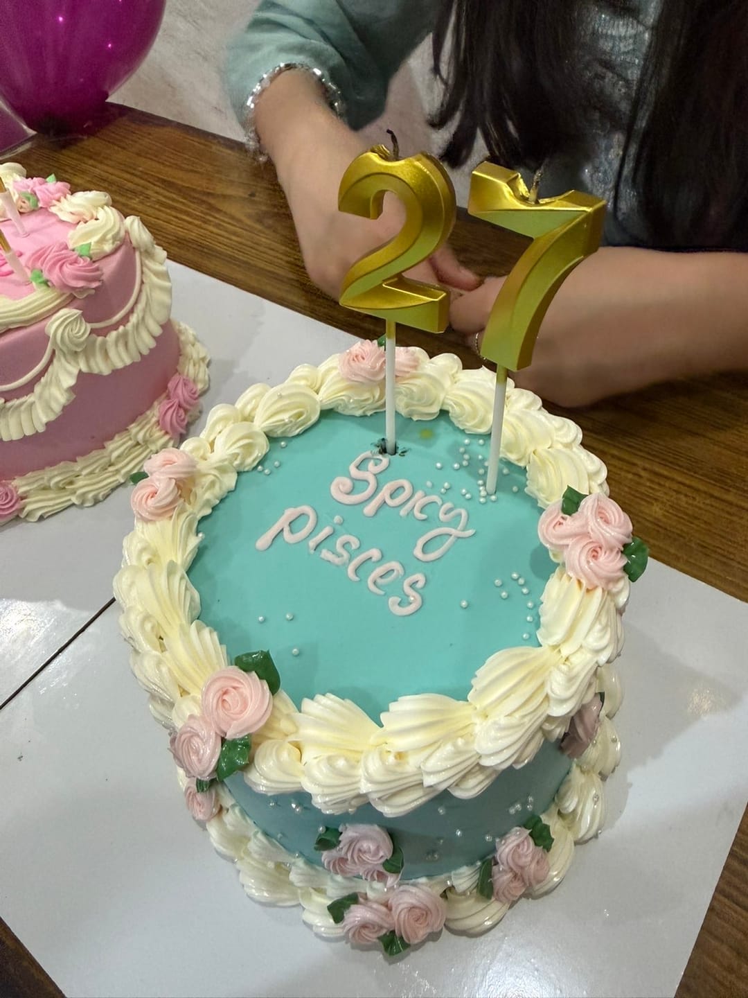 Customer photo review of Pisces Horoscope Theme Cake