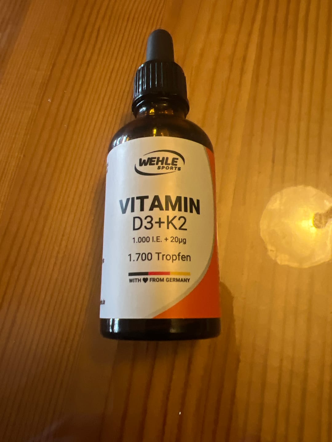 Customer photo review of Wehle Sports Vitamin D3 K2 Tropfen - 1700 Tropfen 50ml