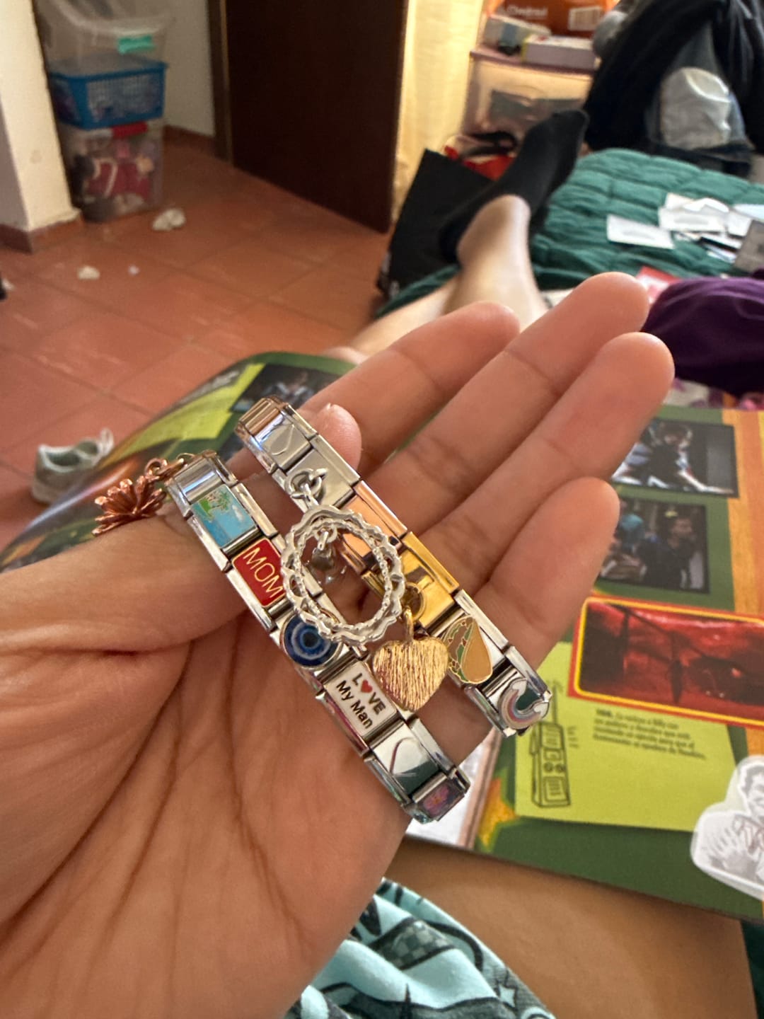 Customer photo review of Pulsera Italiana Clásica para Charms