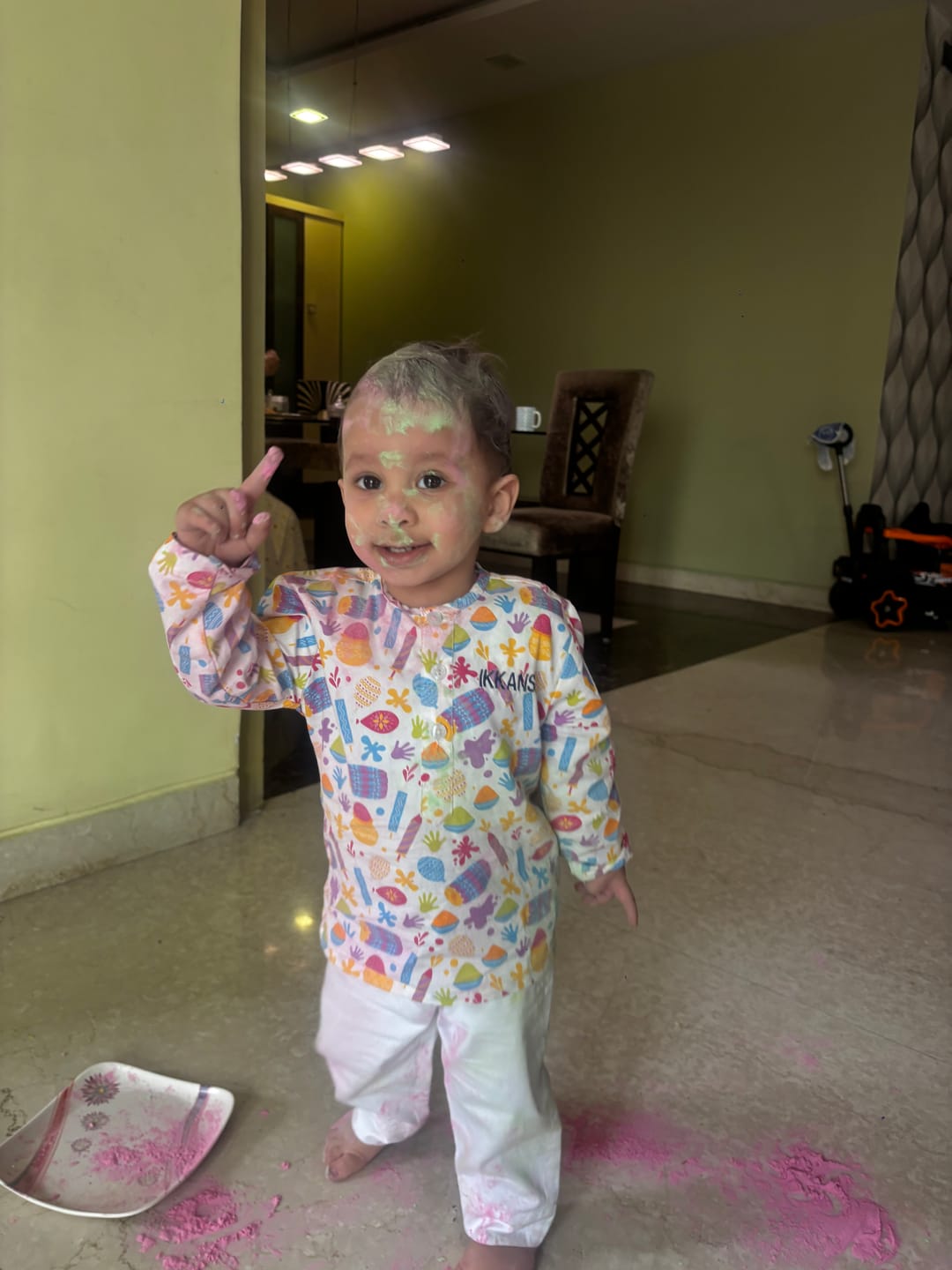 Customer photo review of Happy Holi Kurta Pajama