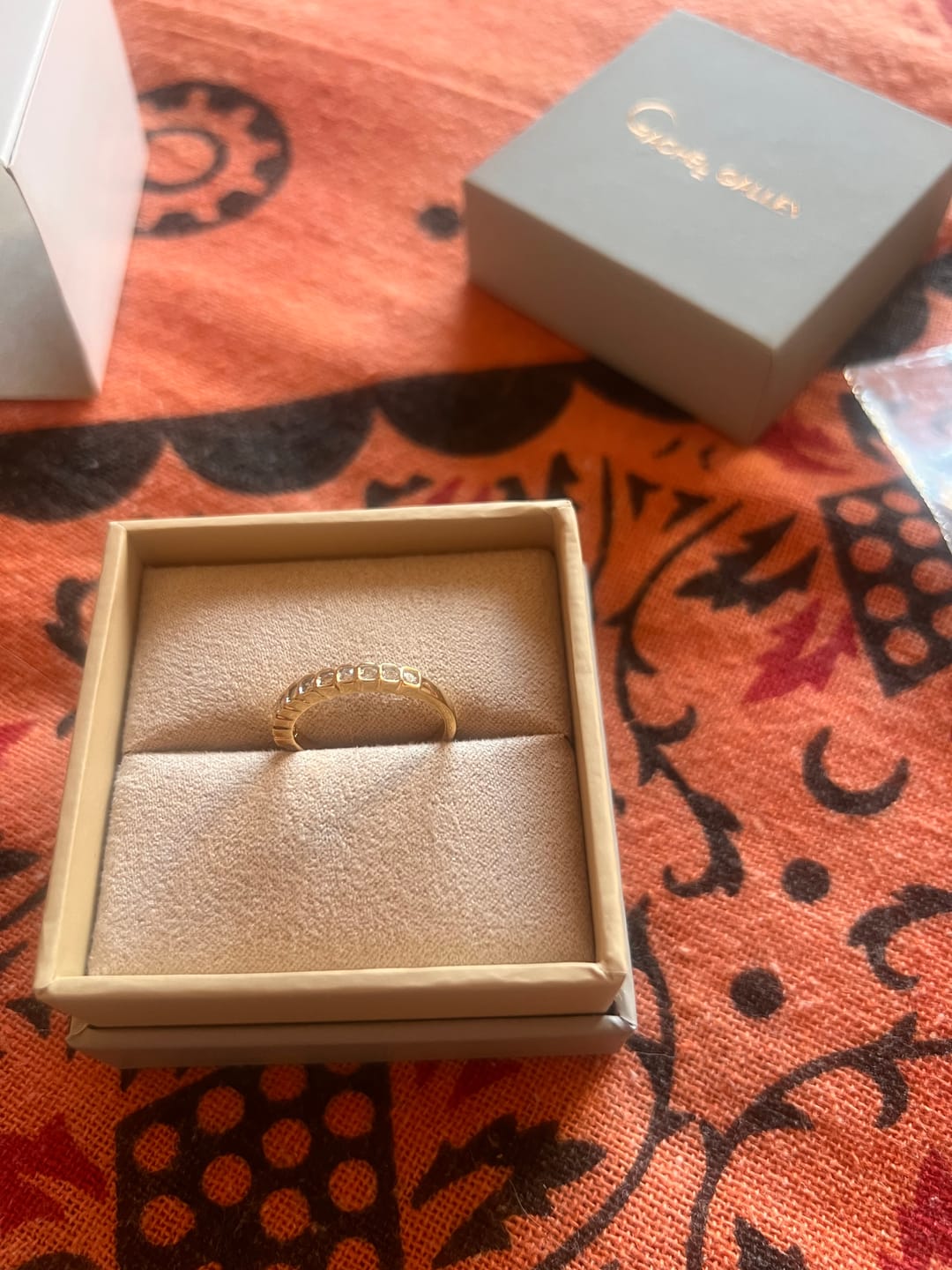 Customer photo review of Versa Half Eternity Lab Grown Diamond Band Ring