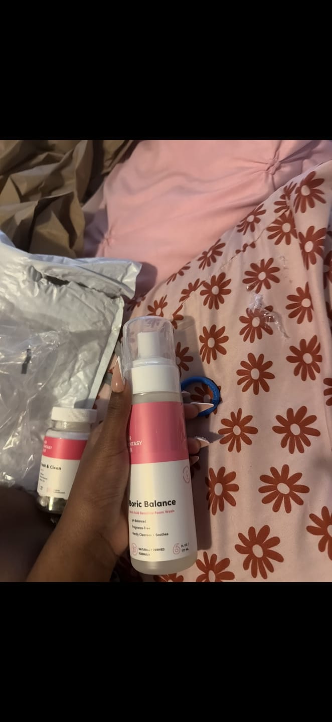 Customer photo review of The Fresh & Clean Kit - Boric Acid Vaginal Wash & Suppository Duo