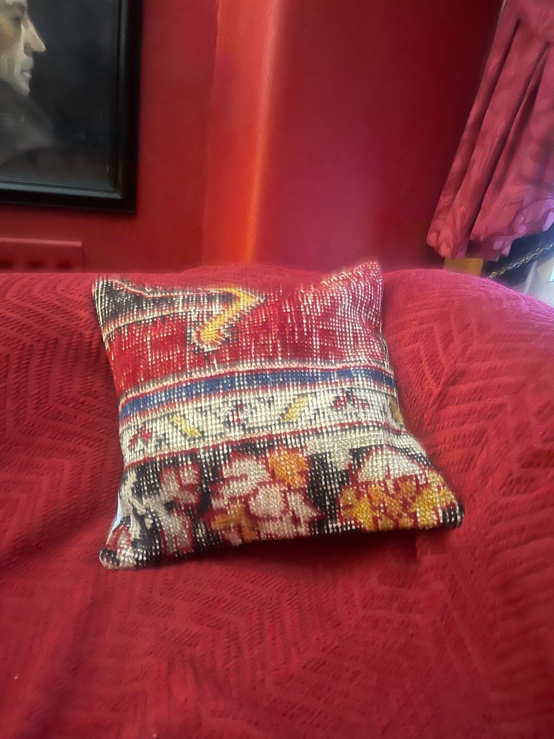 Customer photo review of Throw Pillow 16x16 , #KK00125