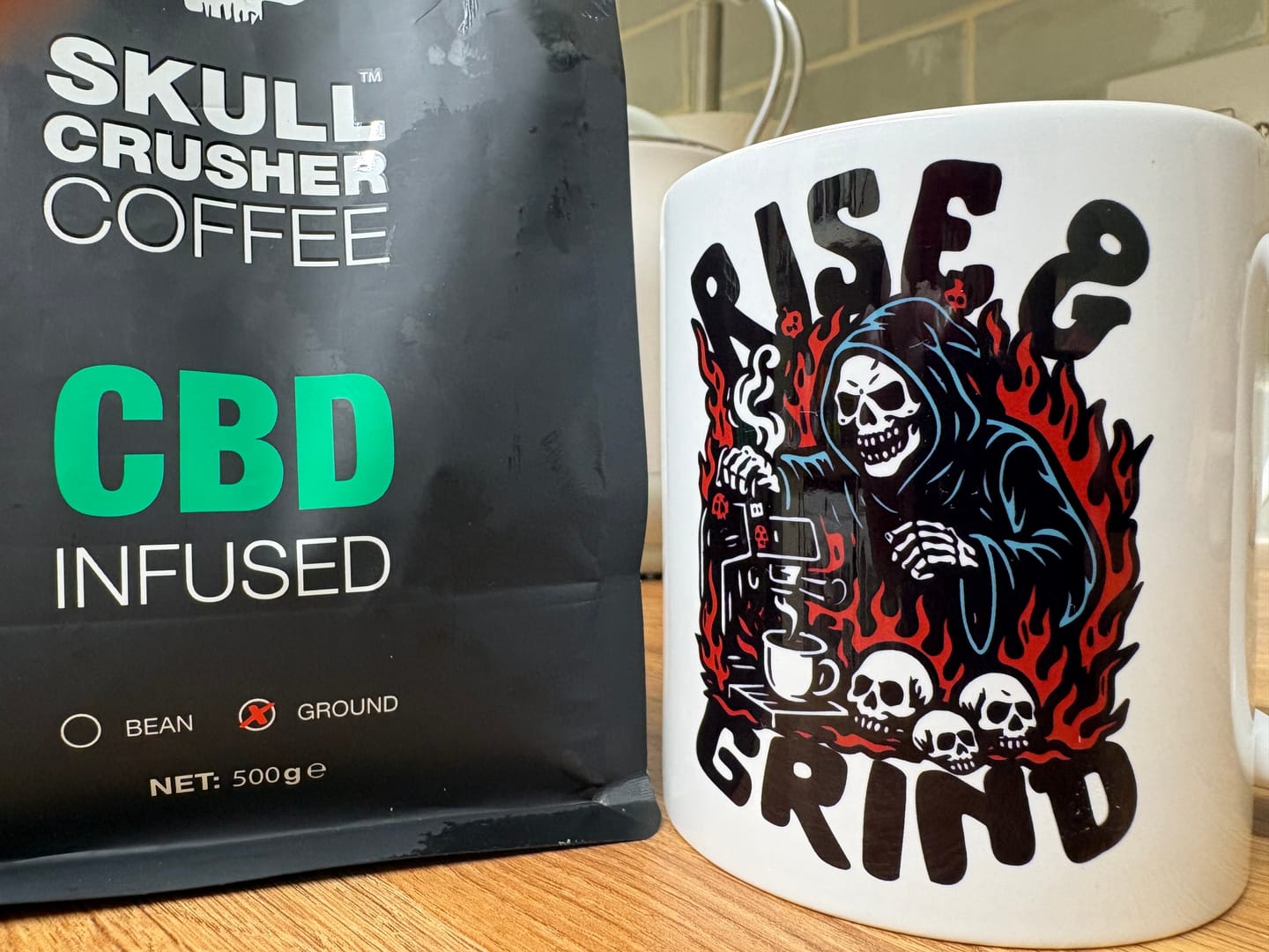 Customer photo review of Skull Crusher Coffee - Infused