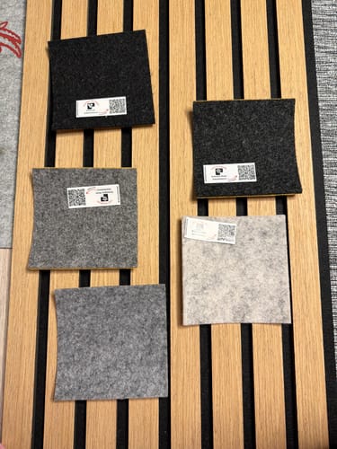 Customer photo review of Camperfilz Musterpaket - versch. Materialien & Farben