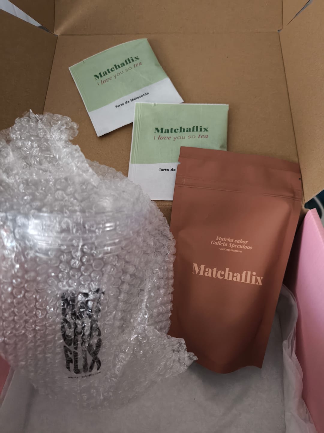 Customer photo review of Té Matcha Premium Galleta Speculoos