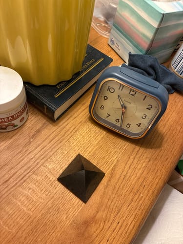 Customer photo review of Polished Shungite Pyramids - EMF Stone