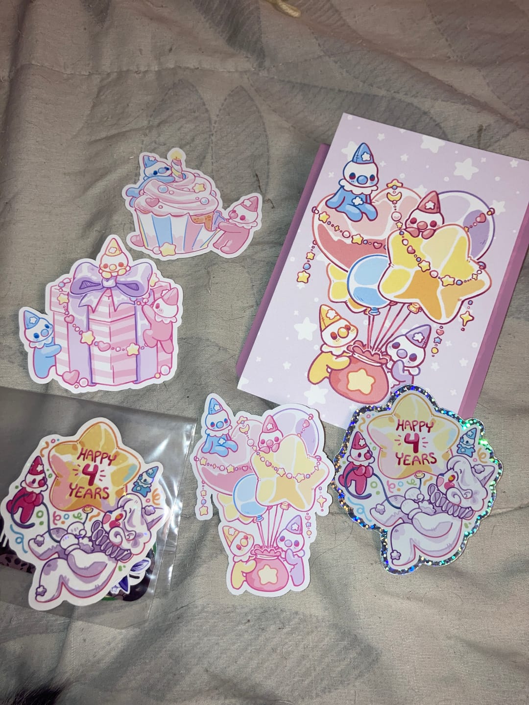 Customer photo review of February Cute Sticker Club