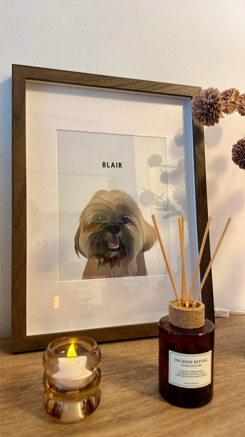 Customer photo review of Custom One Pet Portrait