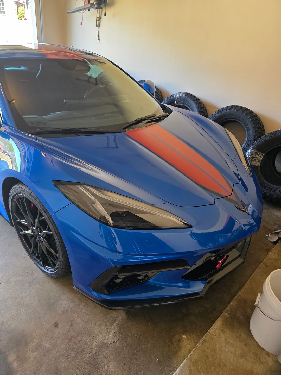 Customer photo review of Chevrolet Corvette C8 DRY CARBON FIBER Front Grille Insert