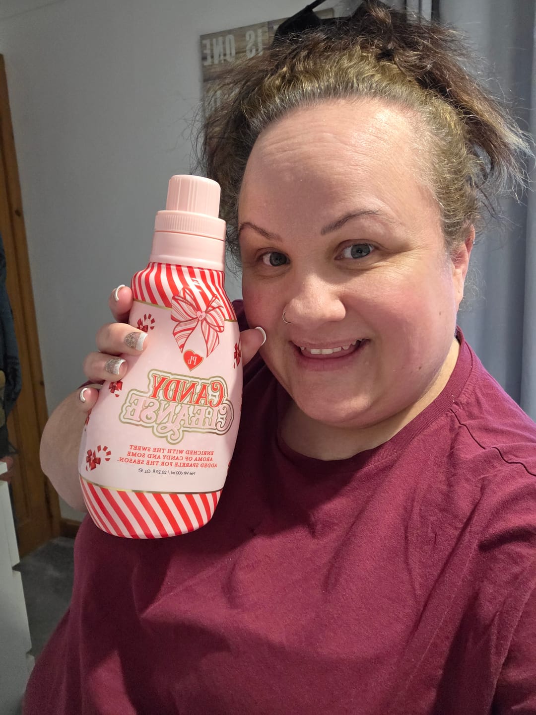 Customer photo review of P.Louise Candy Cane Cleanse Body Wash