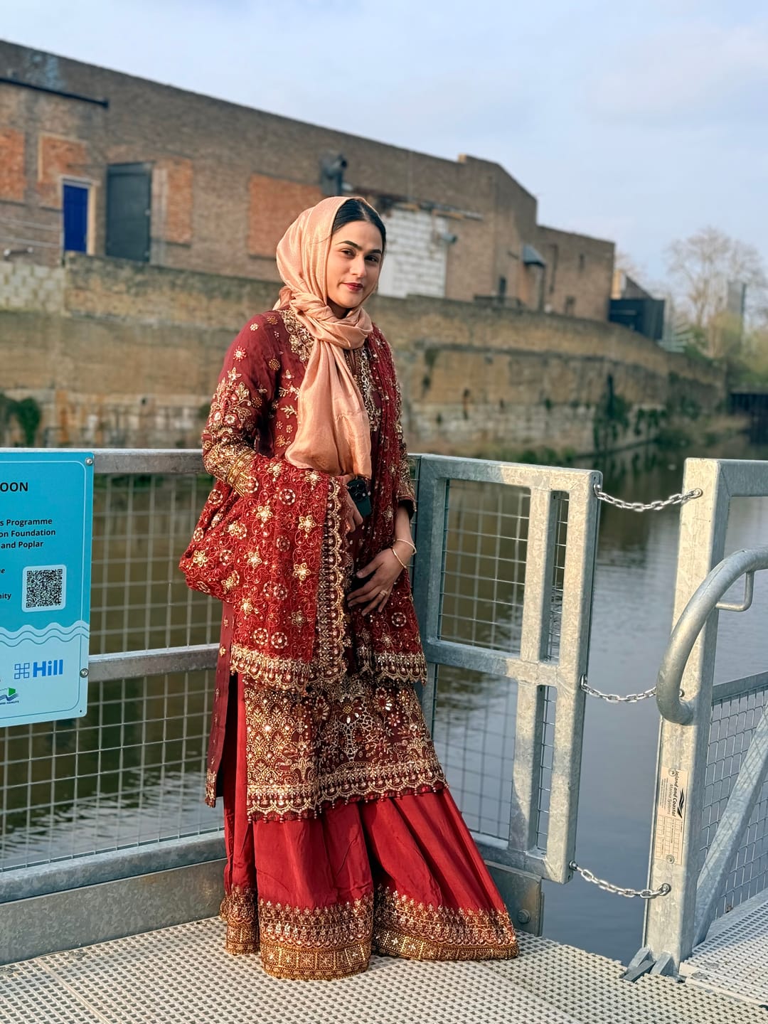 Customer photo review of PRE ORDER - Baroque By SajhDajh - Royal Bemberg Embroidered Chiffon Outfit with Net Dupatta - Ready to Wear