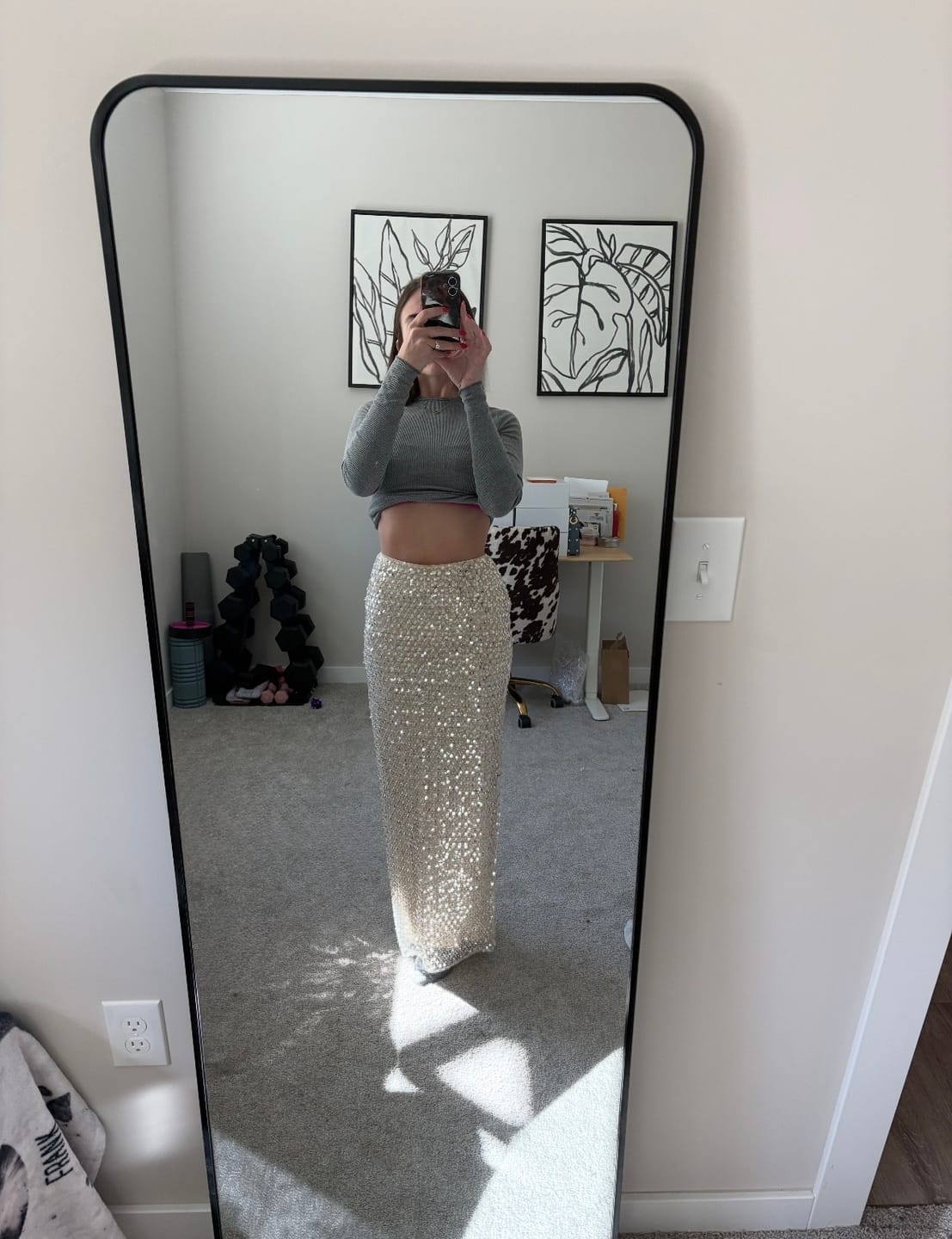 Customer photo review of CRYSTAL QUARTZ MAXI SKIRT