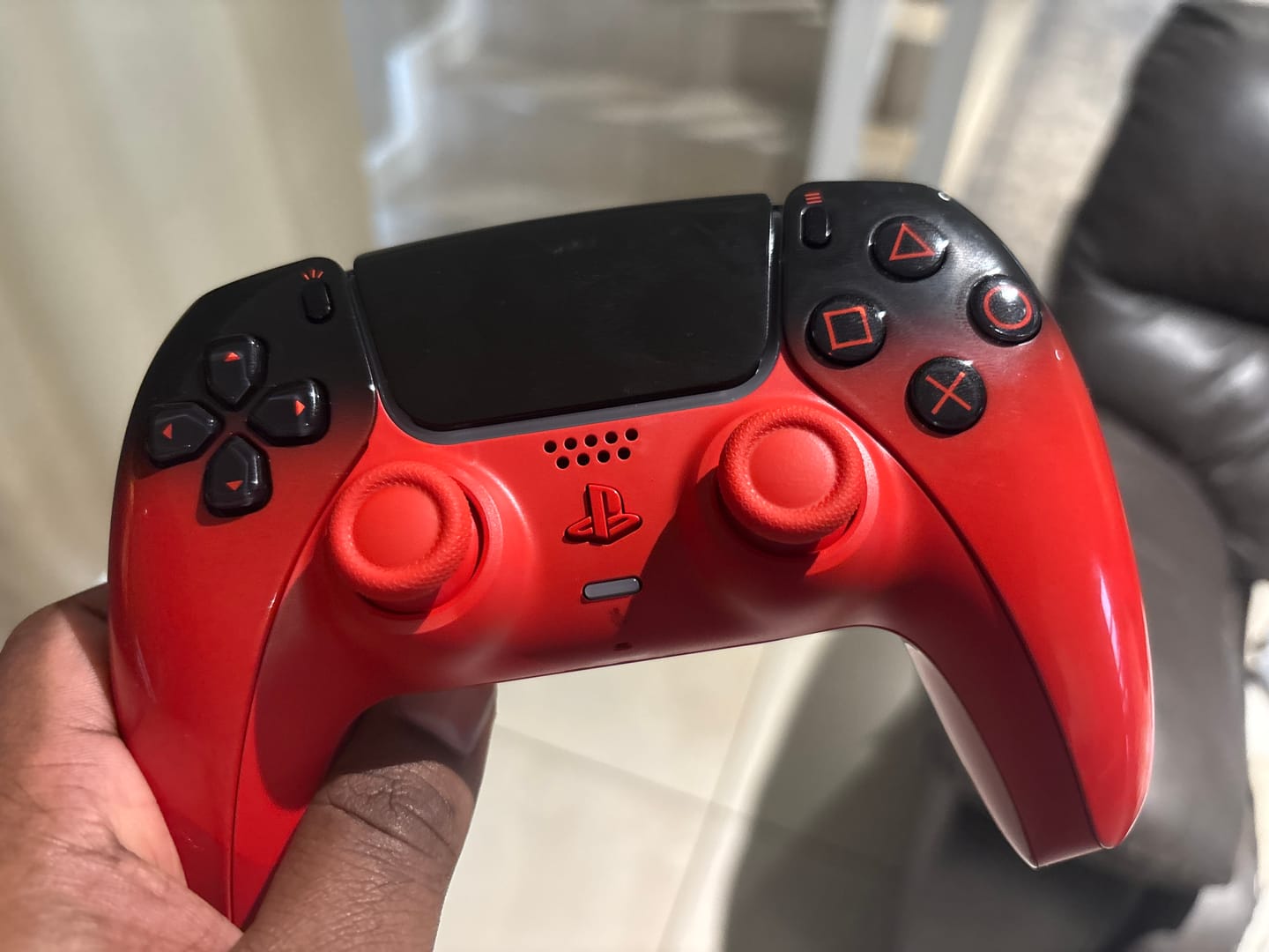 Customer photo review of PlayStation 5 (PS5) DualSense Wireless Controller - Techno Red