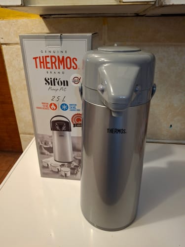 Customer photo review of THERMO SIFÓN DE VIDRIO 2,5LT COLOR ACERO