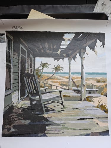Customer photo review of Abandoned Porch by the Sea