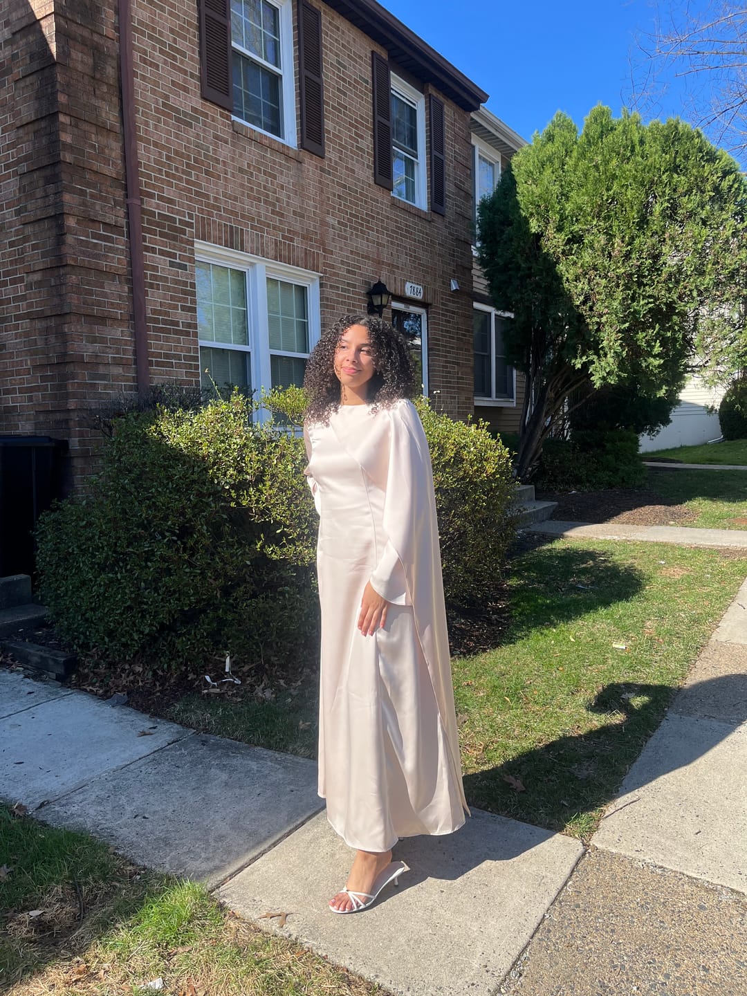 Customer photo review of Sierra Maxi Dress - Cream
