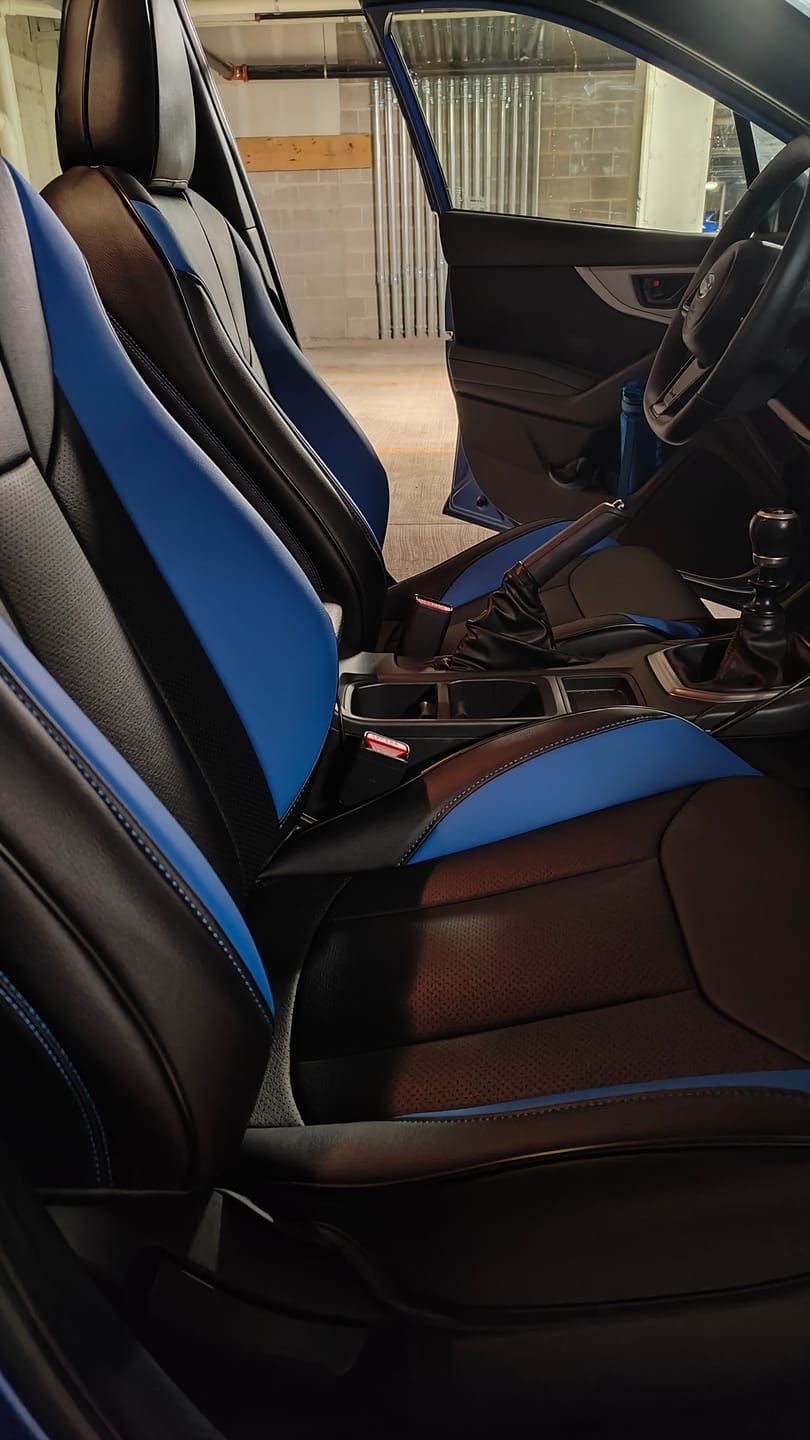 Customer photo review of 2022+ Subaru WRX Premium Custom Seat Covers