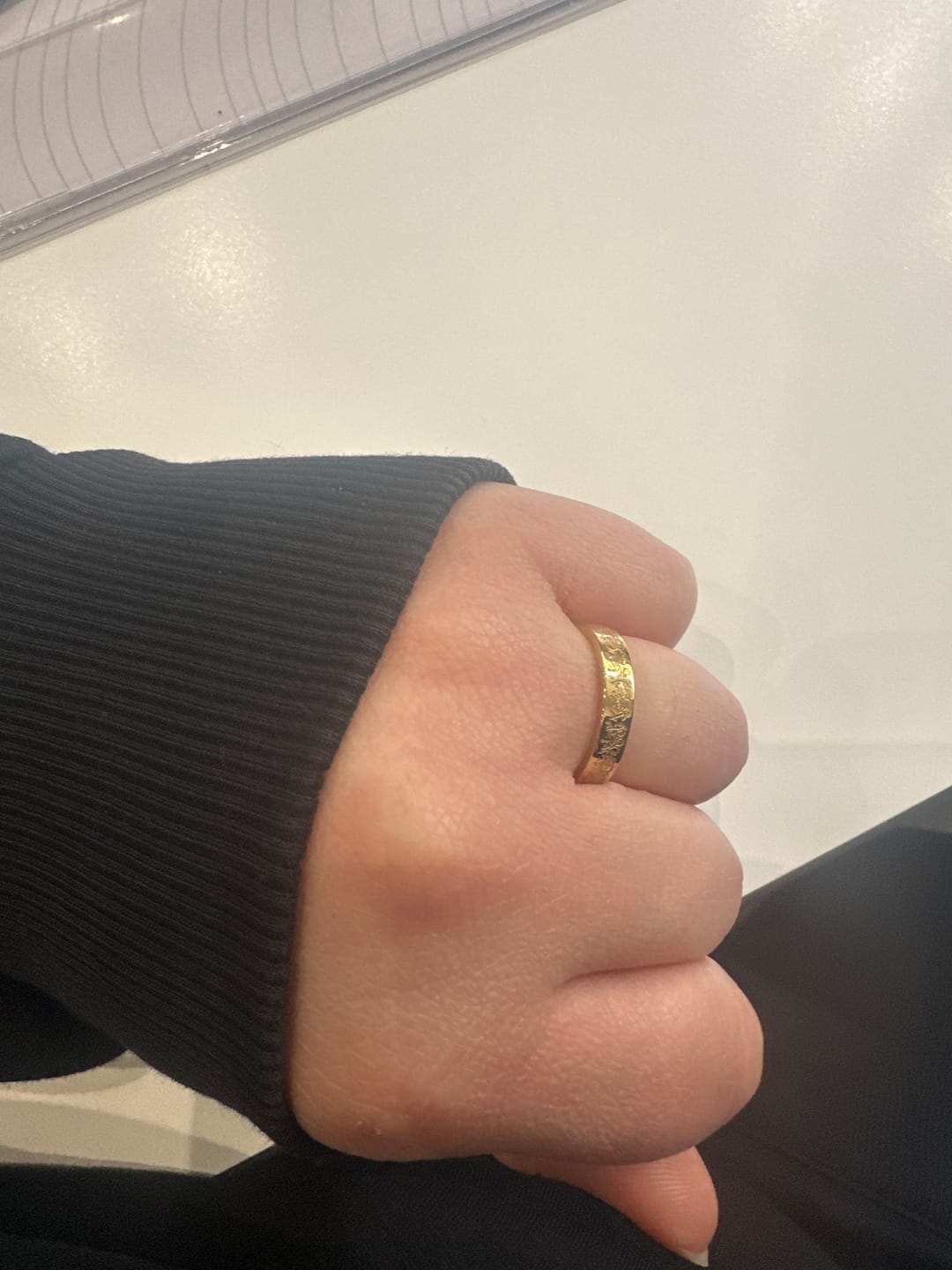 Customer photo review of "Gewiss, mit der Erschwernis, kommt die Erleichterung" Ring
