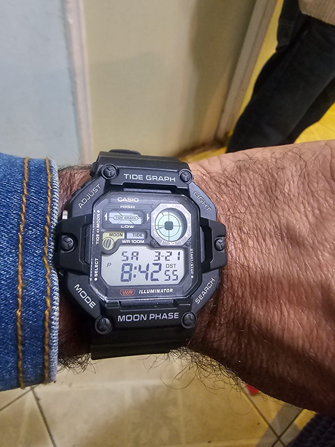 Customer photo review of Reloj Casio Vintage WS-1700H-1AV Tide Graph Moonphase