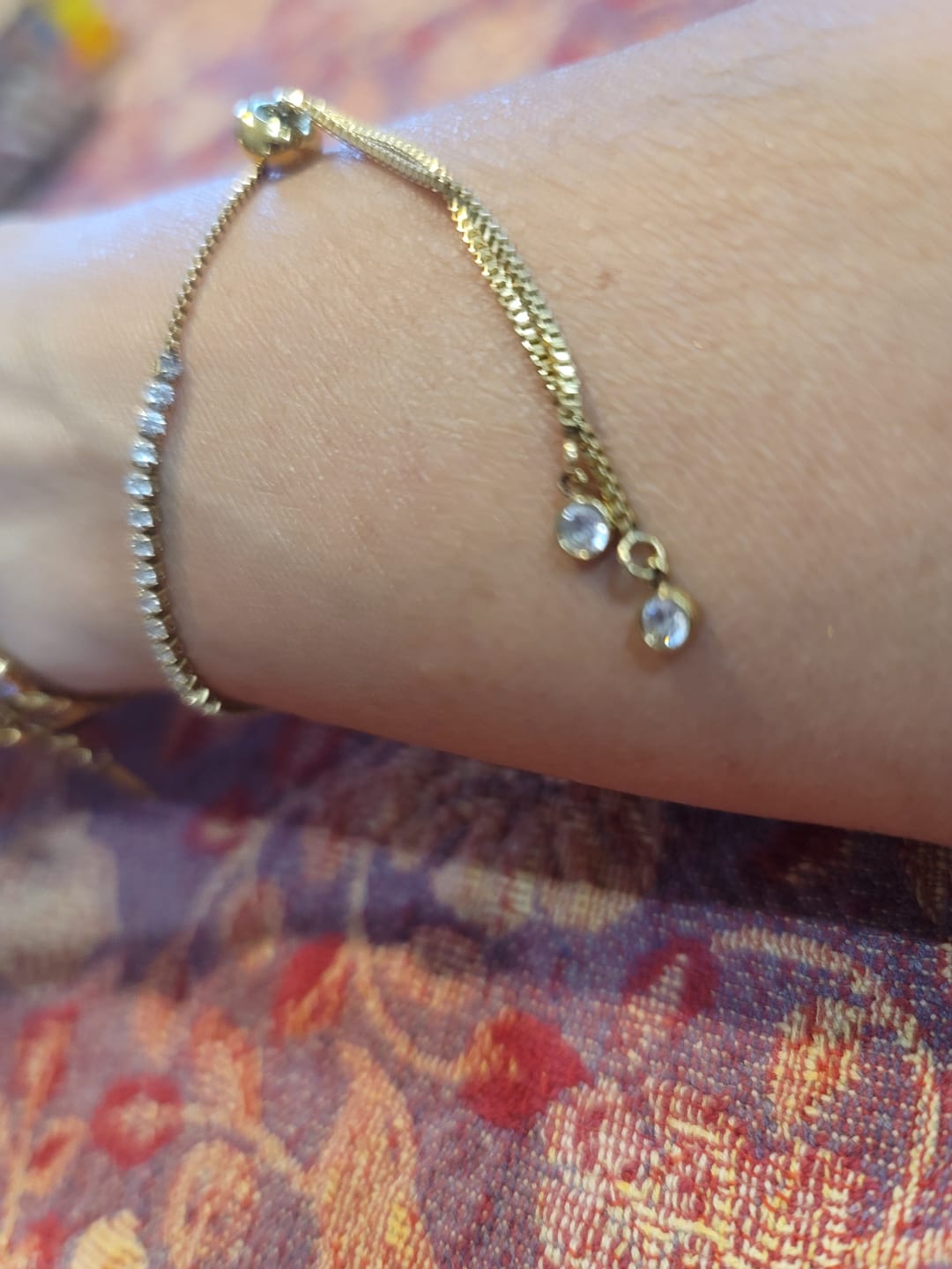Customer photo review of Melly Adjustable Tennis Bracelet