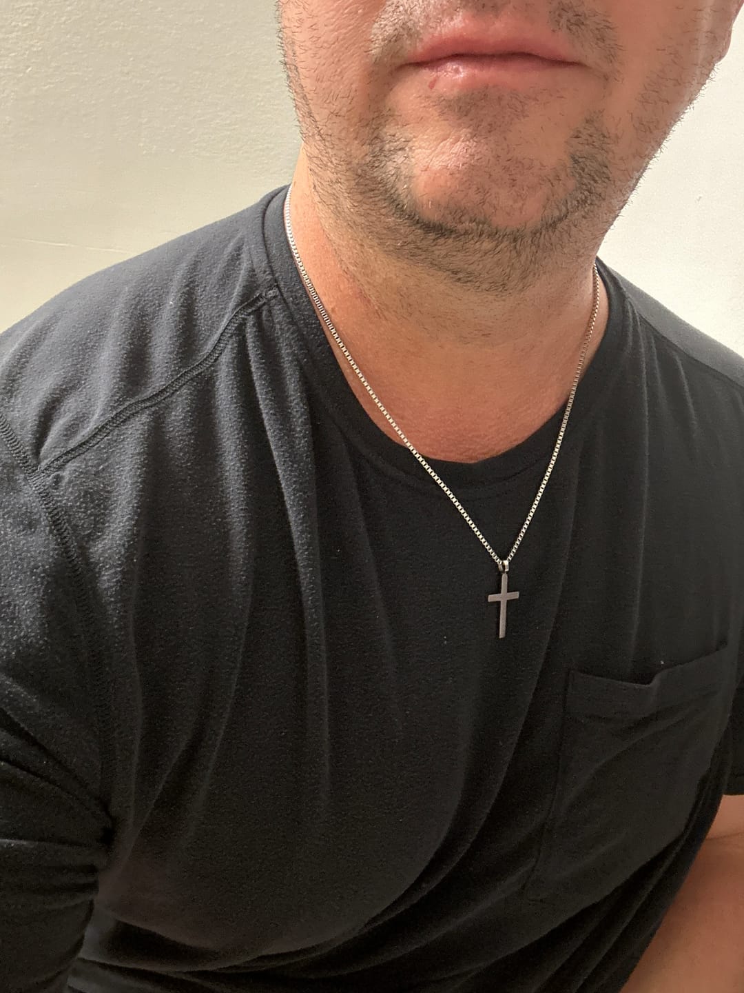 Customer photo review of Classic Cross Necklace Duo