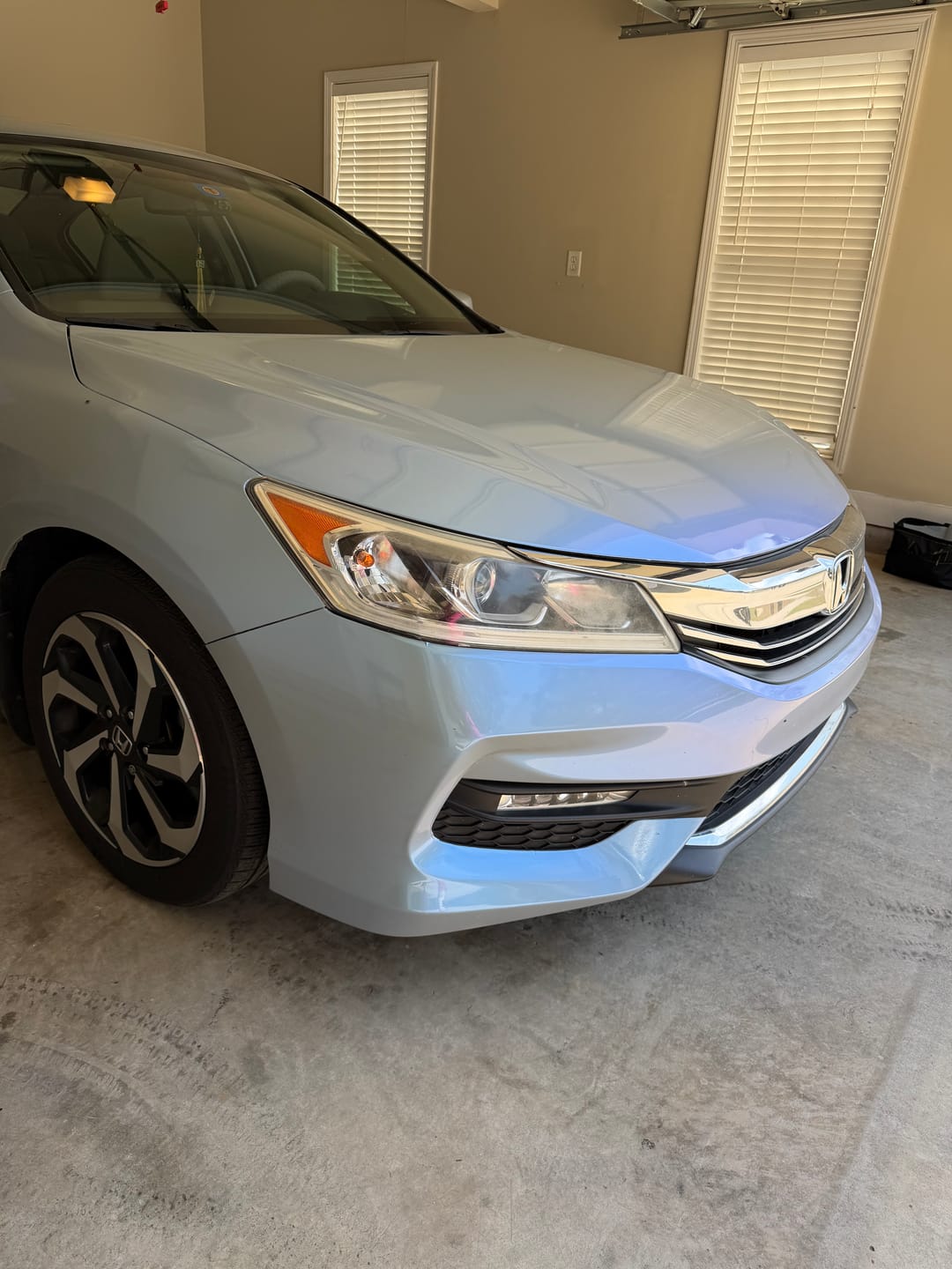 Customer photo review of Candy Metallic Dark Gray Blue Vinyl Wrap