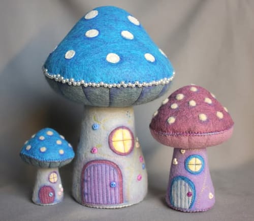 Customer photo review of Toadstool House Pin Cushion FREE PATTERN