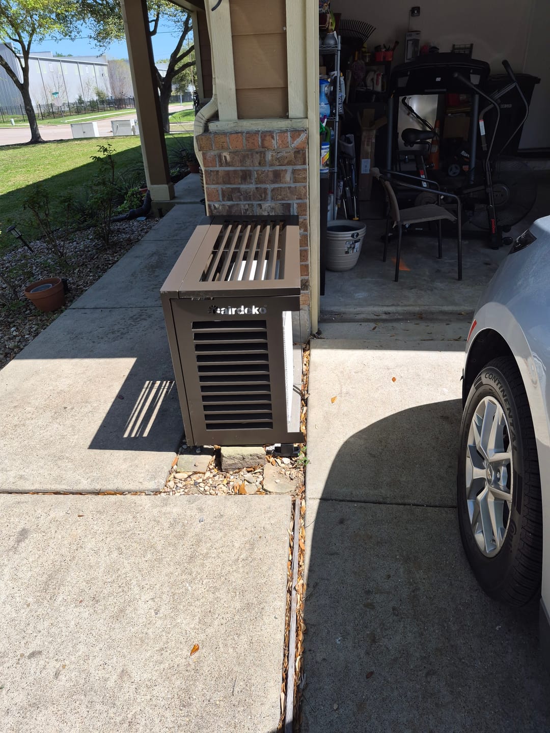 Customer photo review of Mini-Split AC Cover - Black