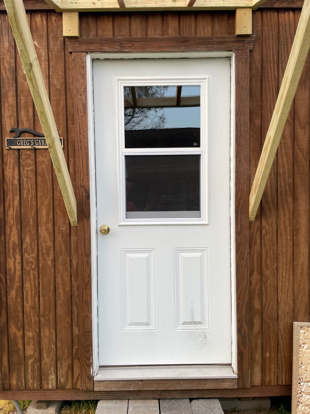 Customer photo review of Venting 1 Lite Glass and Frame Kit (Half Lite)