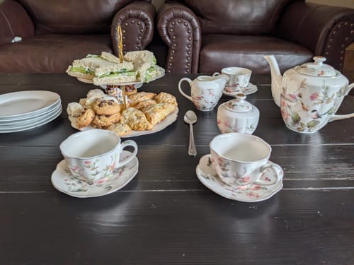Customer photo review of Magnolia Garden Fine Porcelain Tea Set