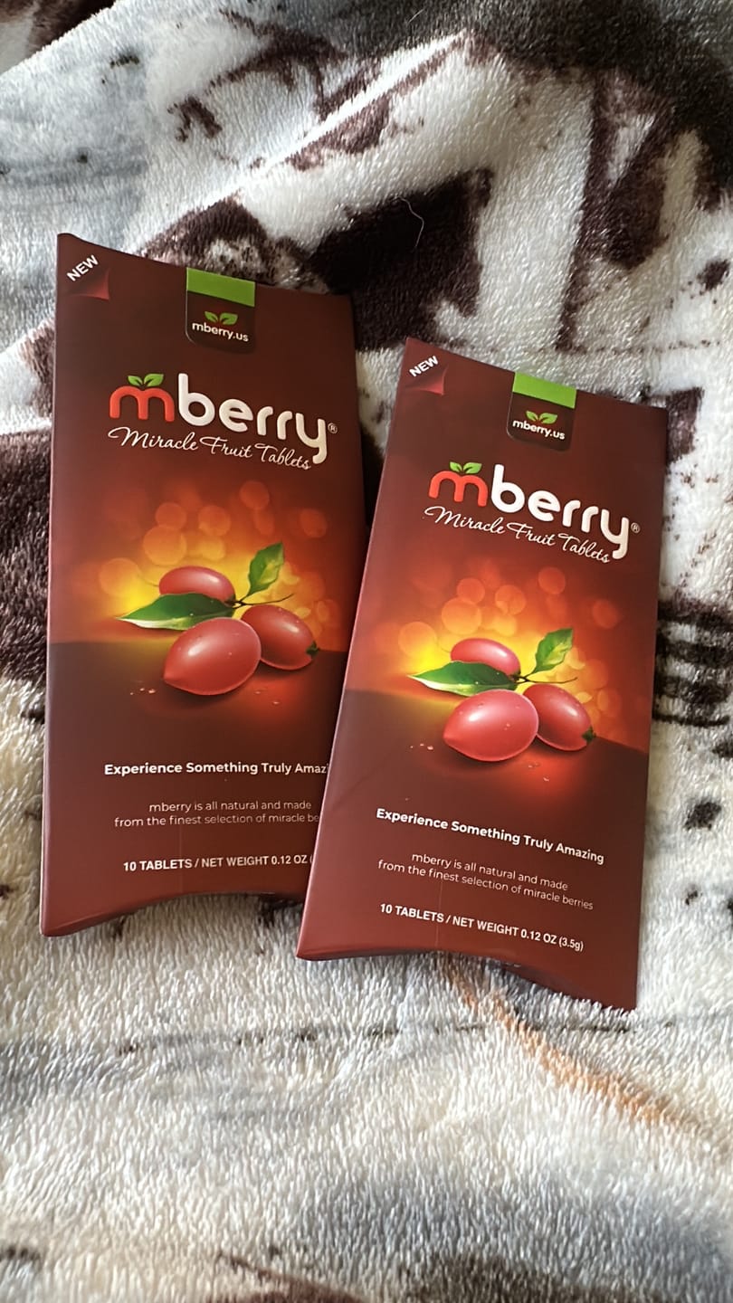 Customer photo review of mberry Miracle Fruit Tablets