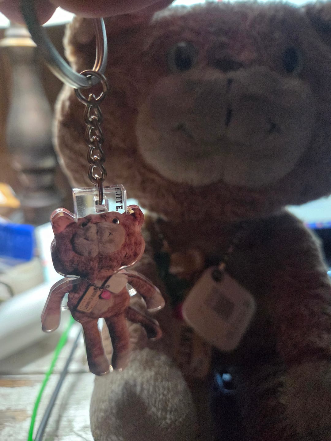 Customer photo review of Personalized Keychain - Gift For Pet Lover, Dog Mom, Dog Dad - Custom Your Photo Acrylic Keychain