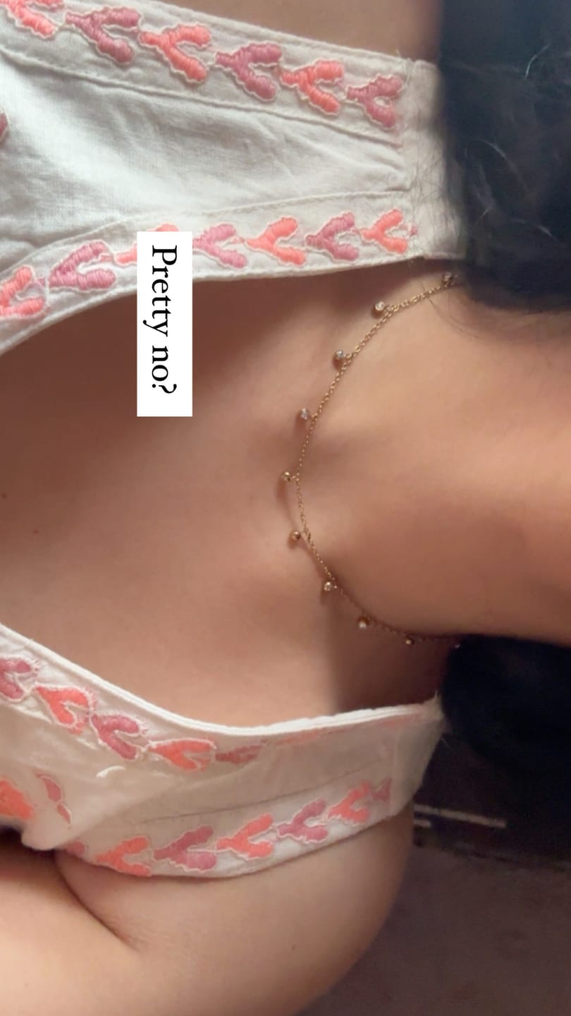 Customer photo review of Multiple Stones Necklace