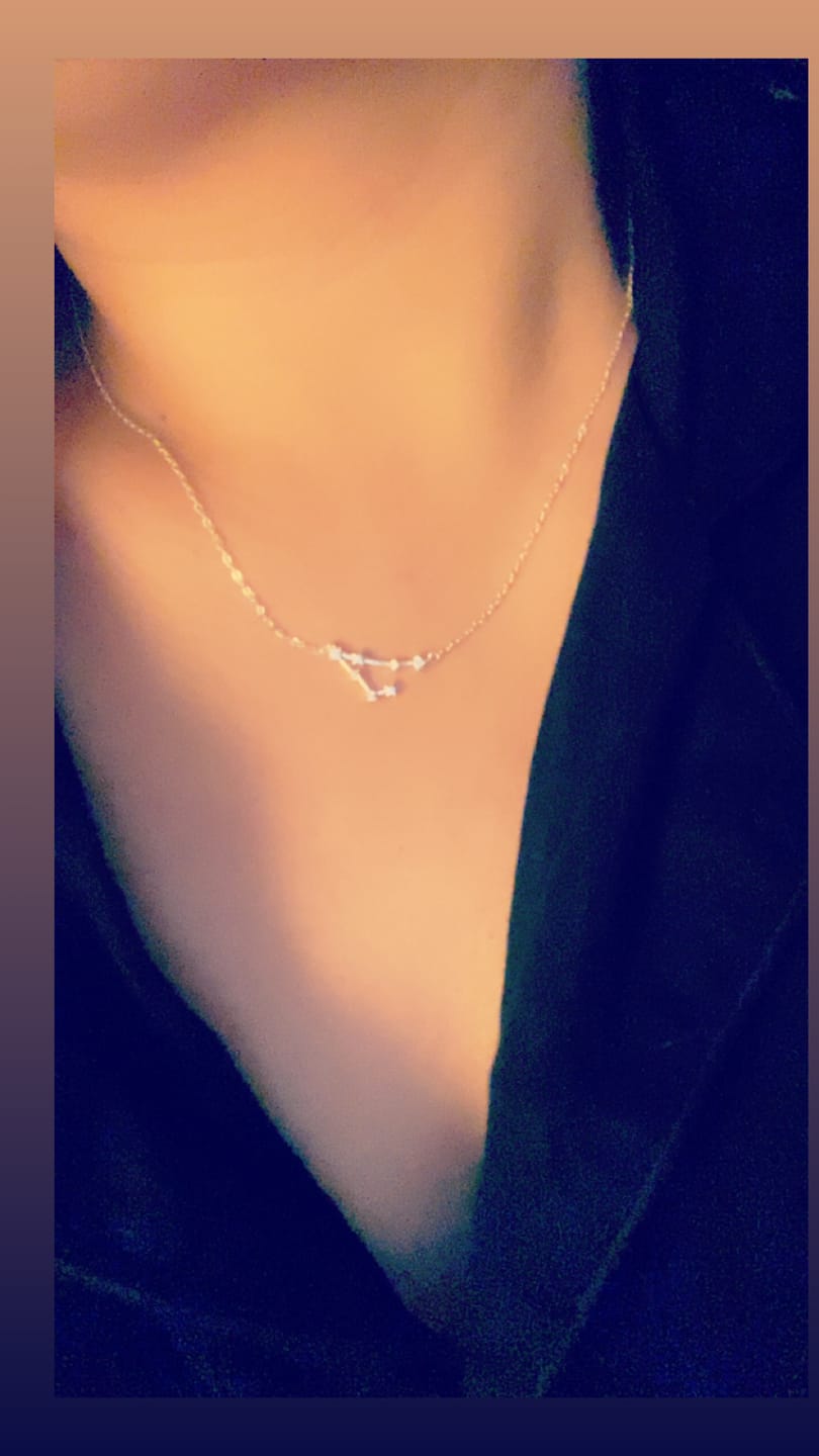 Customer photo review of COLLAR CONSTELACIÓN PLATA