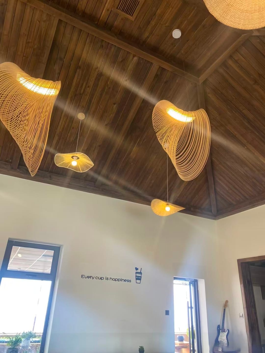Customer photo review of Home Decor Wood Art LED Chandelier, Dimmable
