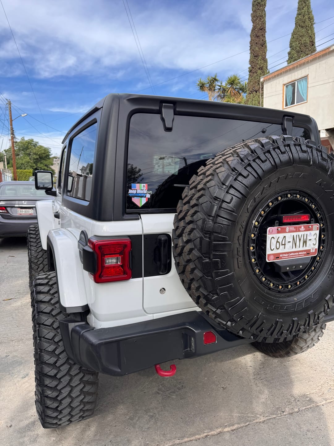 Customer photo review of Tailgate Handle Graphic | fits Wrangler JL JLU