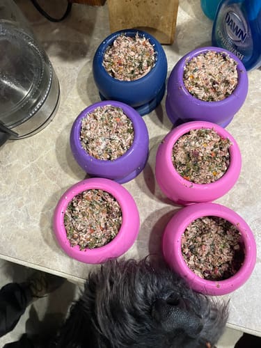 Customer photo review of Freezball - Durable Fillable Dog Chew Bone