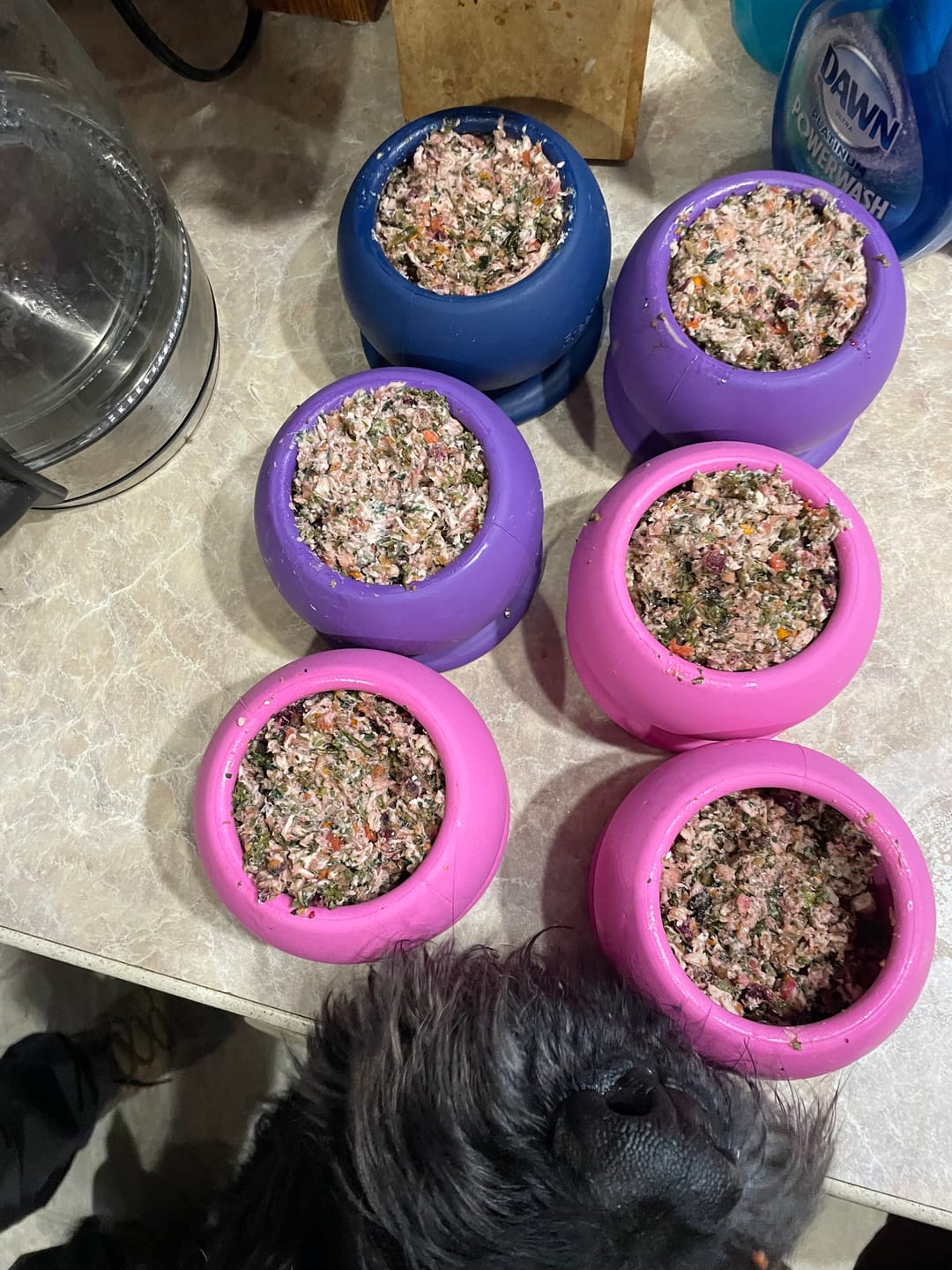 Customer photo review of Freezball - Durable Fillable Dog Chew Bone