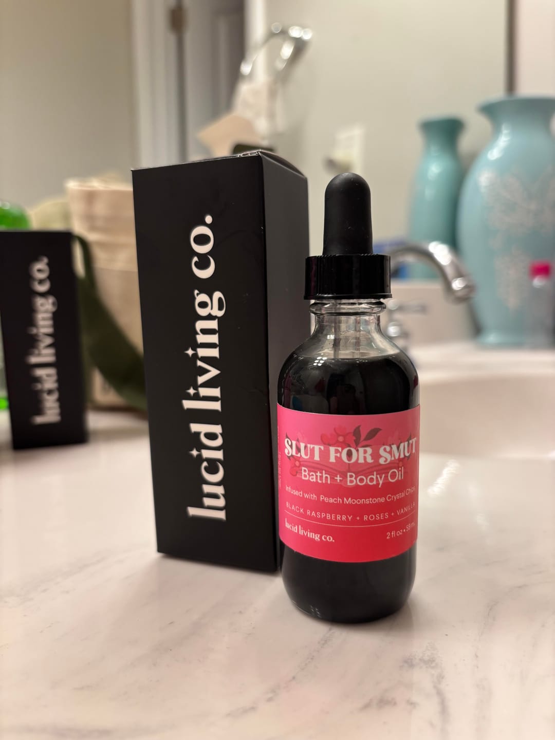 Customer photo review of Slut for Smut Bath & Body Oil