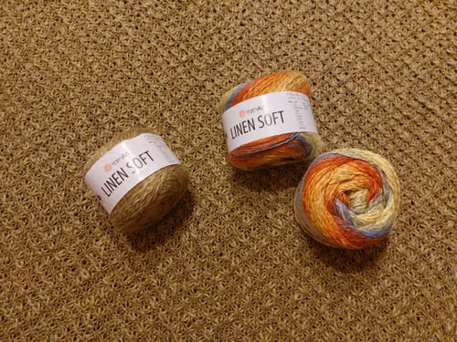 Customer photo review of YarnArt Linen Soft Colors