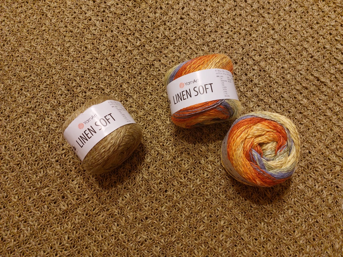 Customer photo review of YarnArt Linen Soft Colors