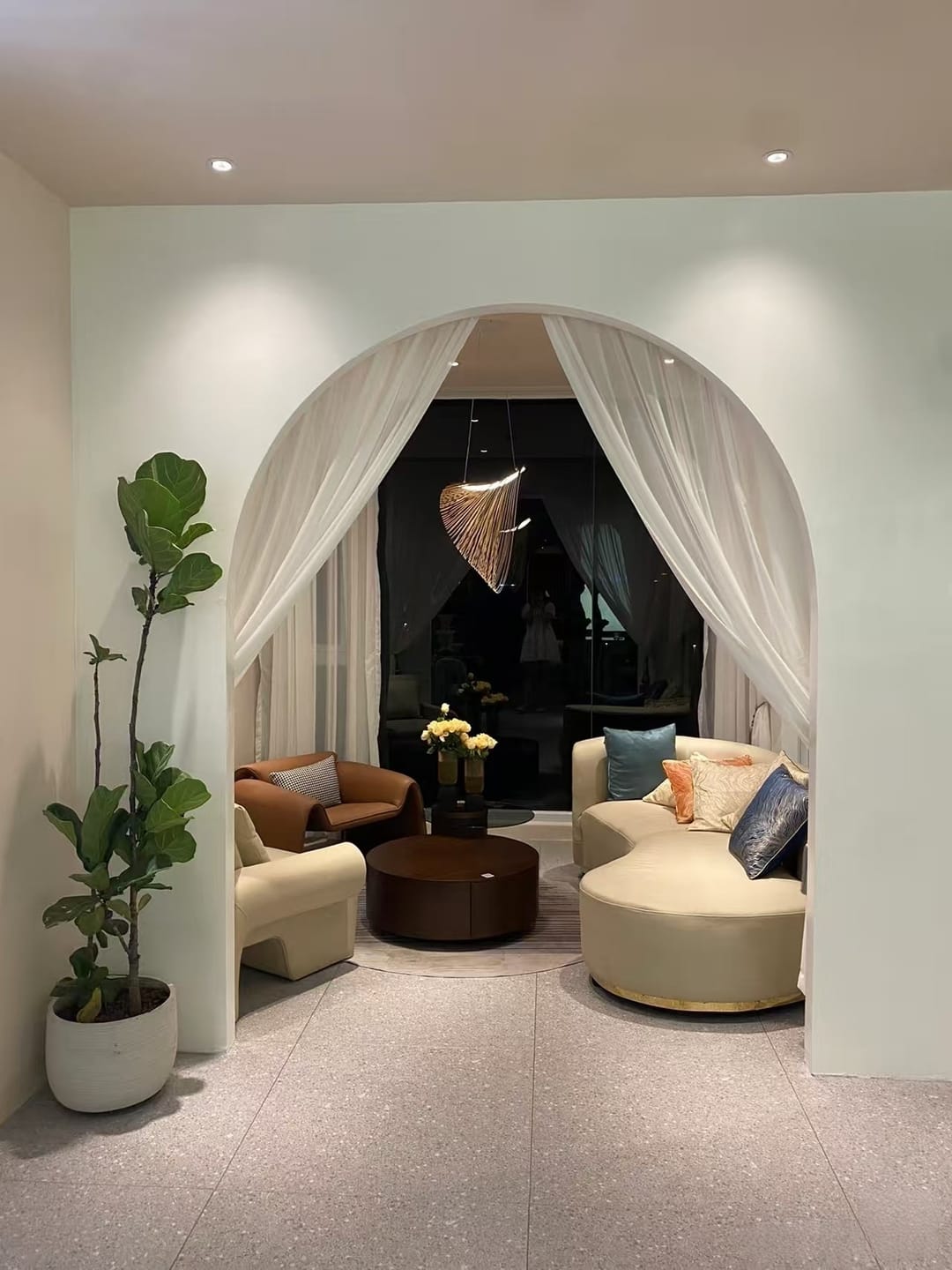 Customer photo review of Home Decor Wood Art LED Chandelier, Dimmable