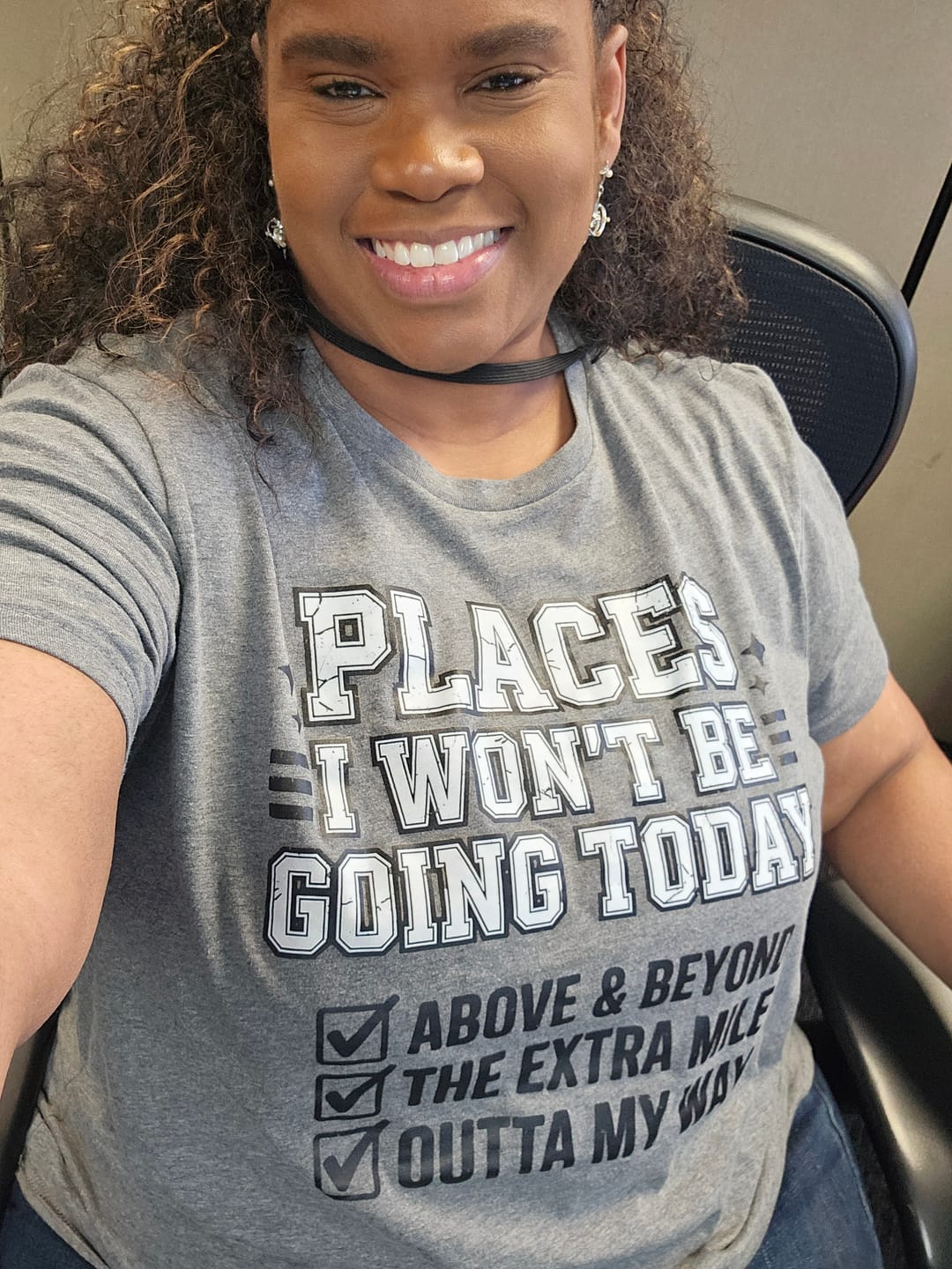 Customer photo review of Places I Won't Be Going (Distressed Design)